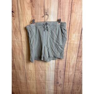 Carbon 2 Cobalt 100% Cotton Striped Shorts Women's Size M